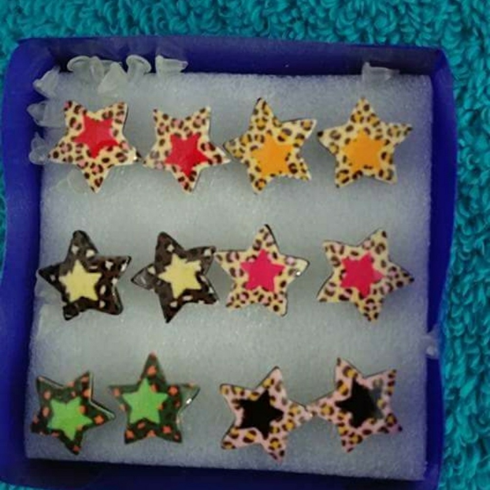 Multi pack Star Earrings